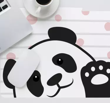 Panda som vinker original musematte - Tenstickers