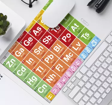 Periodisk bord original vinyl musematte - Tenstickers