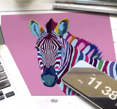 Pop art sebra musematte - Tenstickers