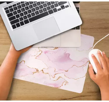 Rose gull marmor originale musematte - Tenstickers