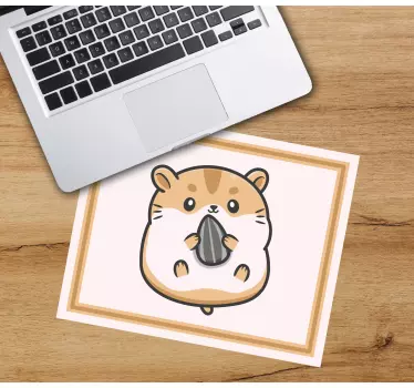 Søt hamster tegneserie originale musematte - Tenstickers