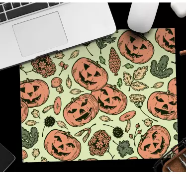 Tegneserie gresskar halloween original musematte - Tenstickers