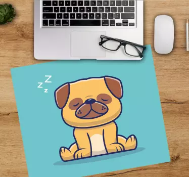 Tegneserie sovende hund originale musematte - Tenstickers