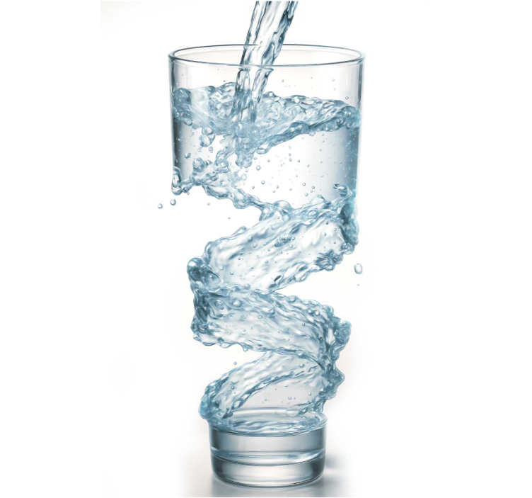 Et glass vann rullegardin kjøkken - Tenstickers