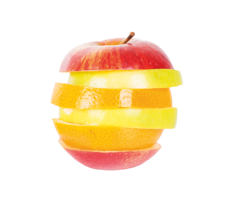 Kuttet eple rullegardin kjøkken - Tenstickers