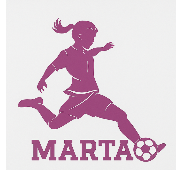 Jentefotballspiller rullegardin barn - Tenstickers