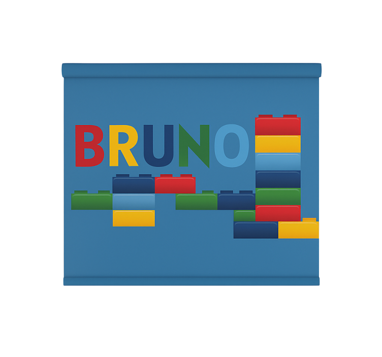 Fargerike leketøysklosser rullegardin barn - Tenstickers