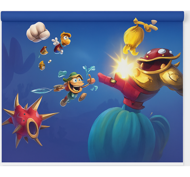 Spillkampkamp rullegardin nerdere - Tenstickers