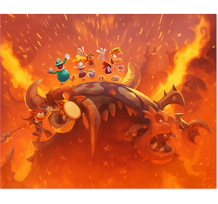 Brennende seier på monster rullegardin nerdere - Tenstickers