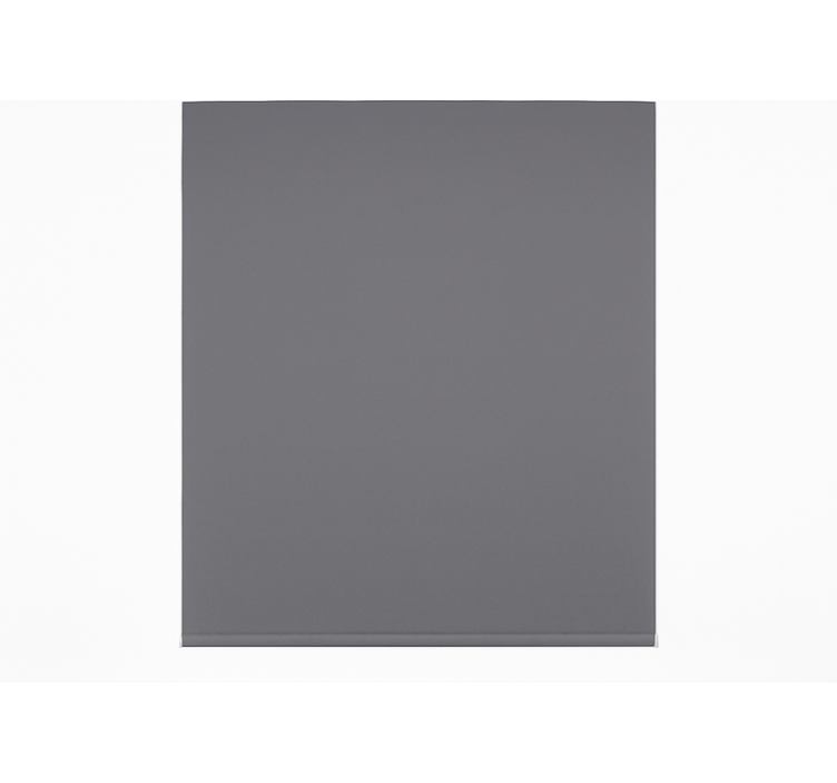 Rektangulær granittgrå rullegardin spiserom - Tenstickers