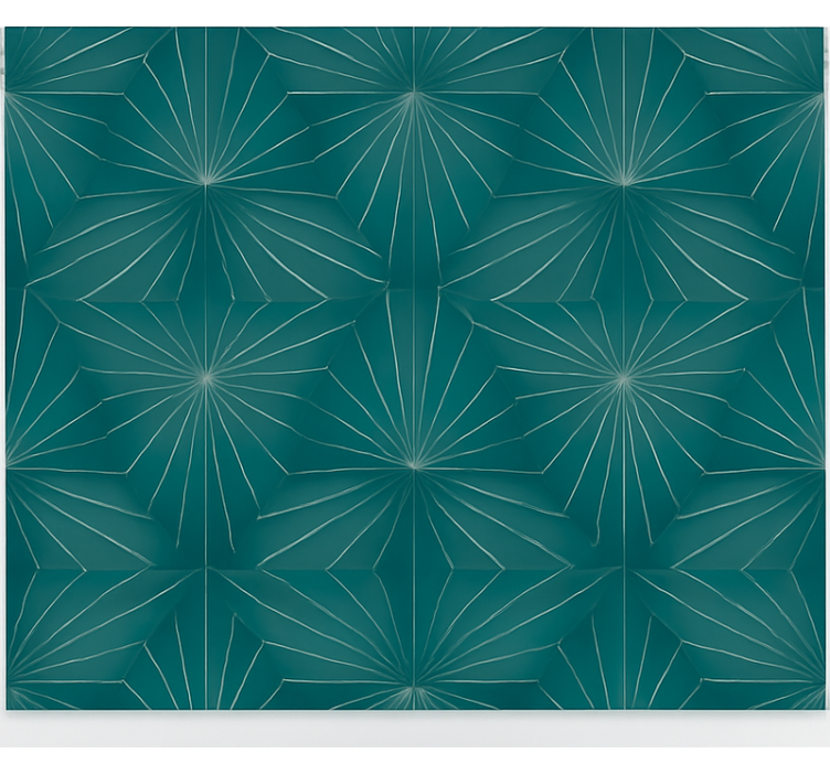 Geometrisk stjerneutbrudd rullegardin ungdom - Tenstickers