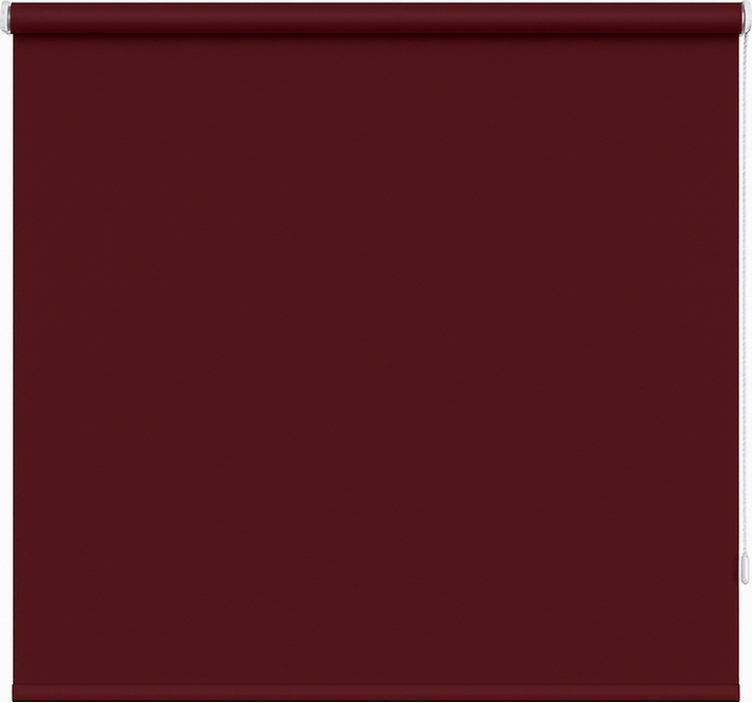 Dyp rødbrun ensfarget rullegardin spisestue - Tenstickers