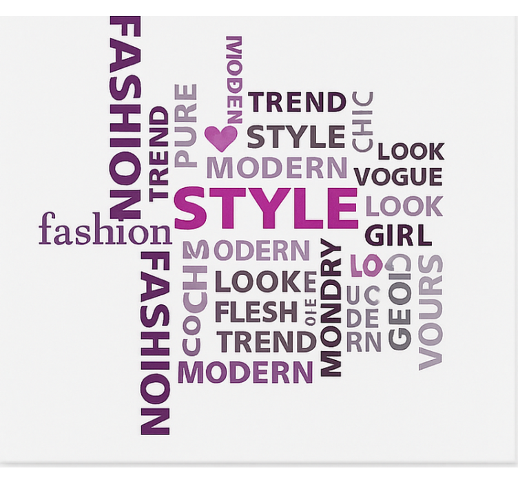 Skjønnhetstekst rullegardin ungdom - Tenstickers