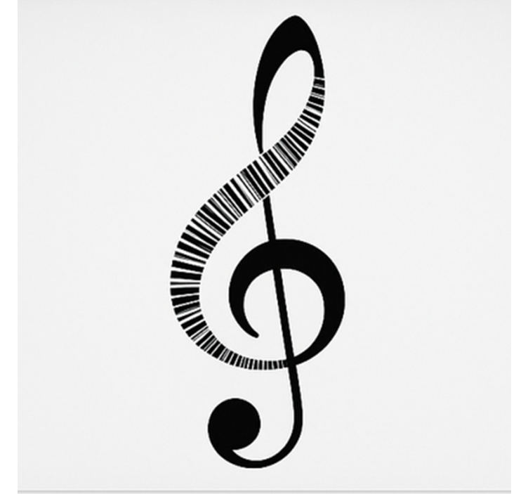 Musikknote rullegardin ungdom - Tenstickers