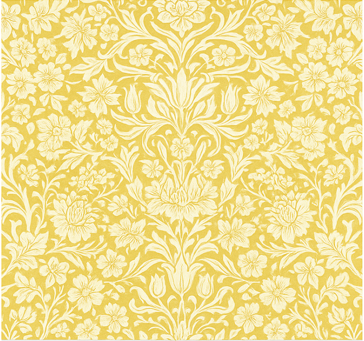 Rullegardin spisestue gule mandala blomster - Tenstickers