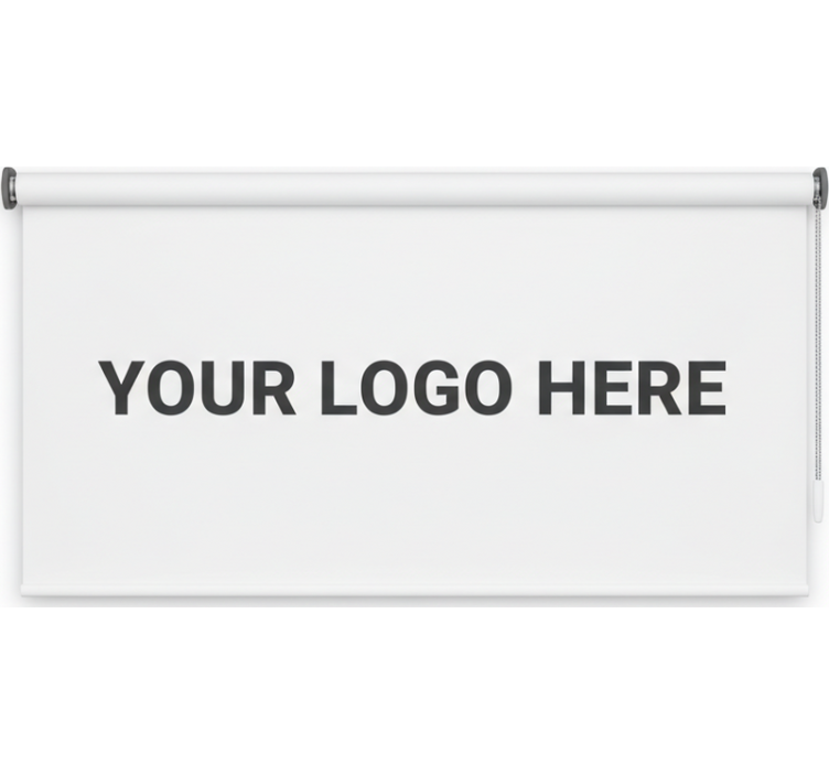 Rullegardin kontor med tilpasset firmalogo - Tenstickers