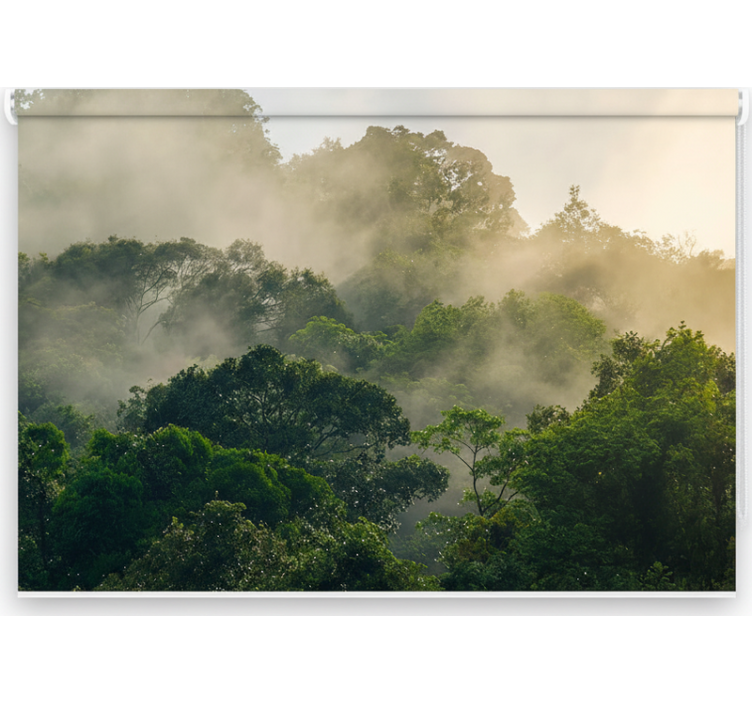Rullegardin trær frodig jungeltak - Tenstickers