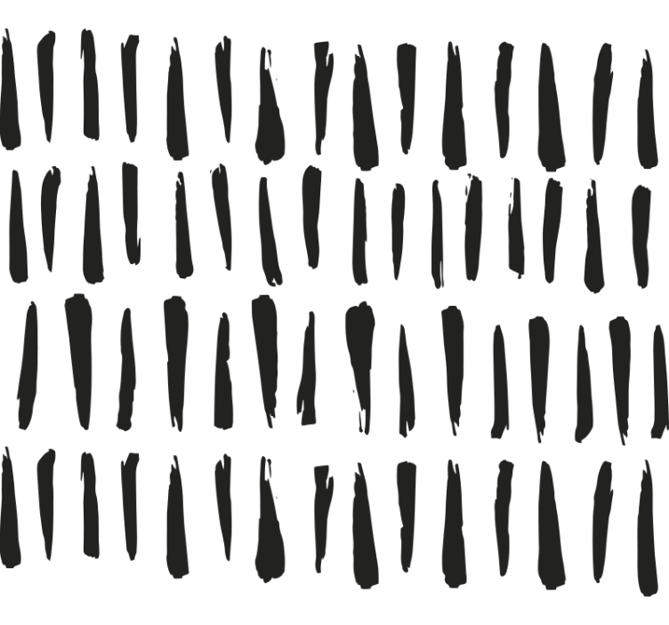 Rullegardin bad med elegante svarte striper - Tenstickers