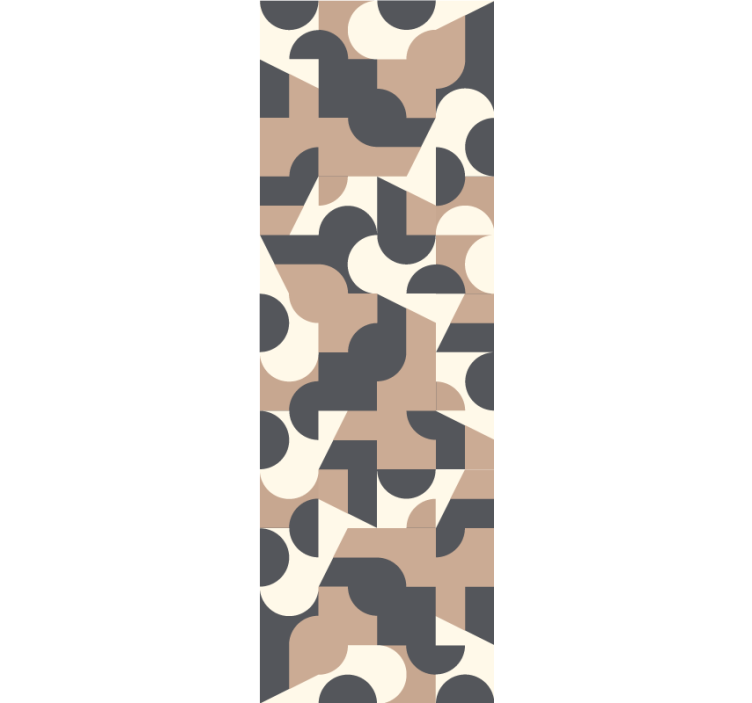 Rullegardin hjemmekontor med kontrastfarger mønster - Tenstickers