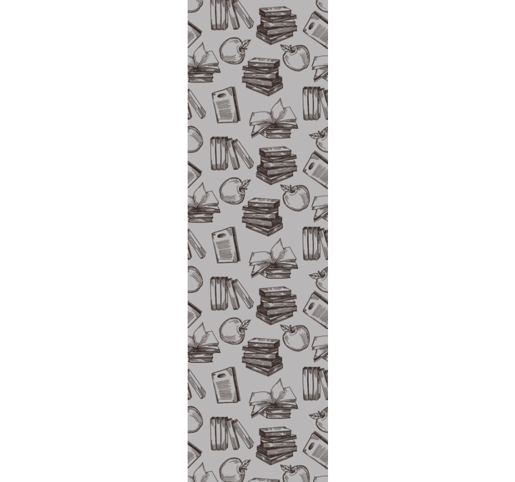 Rullegardin hjemmekontor med vintage studiemøbler - Tenstickers