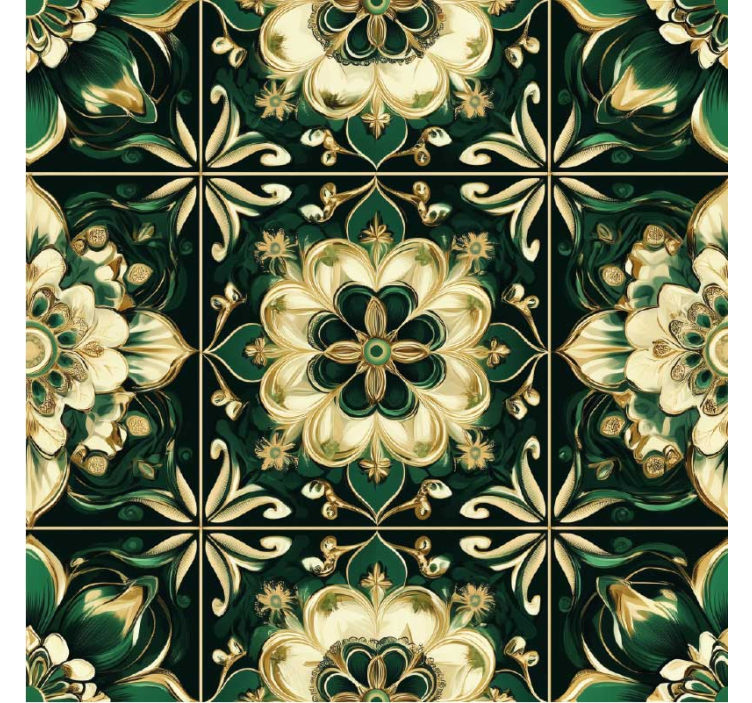 Rullegardin kjøkken botaniske mosaikkfliser - Tenstickers