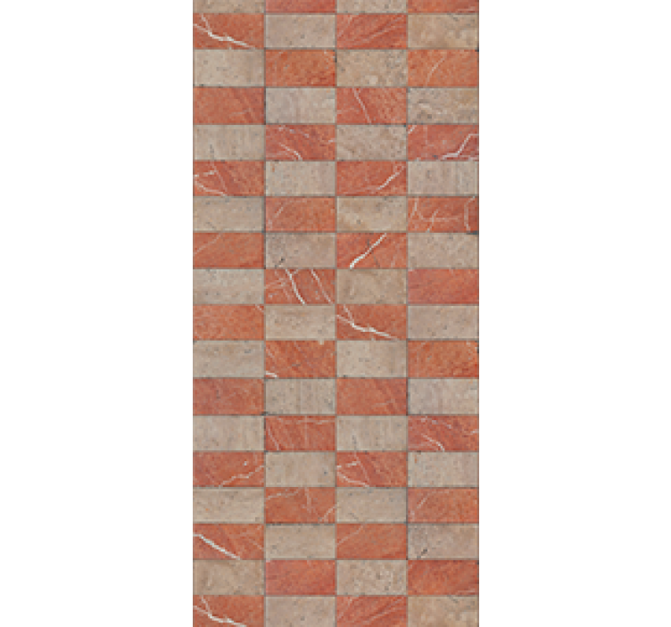 Rullegardin kjøkken geometriske beige fliser - Tenstickers