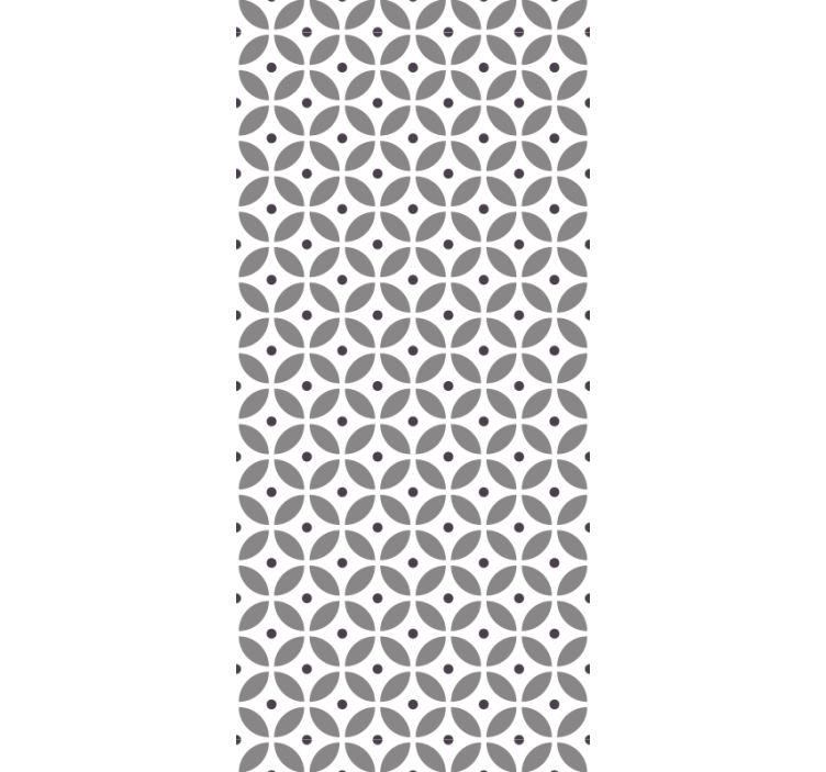 Rullegardin kjøkken i nordisk stil sømløse sirkler - Tenstickers