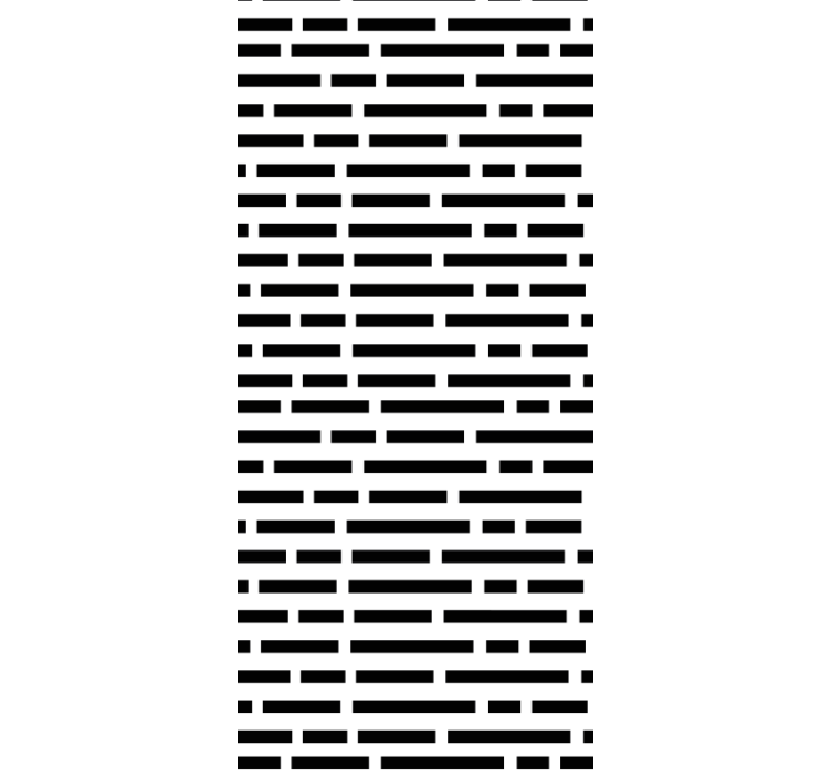 Rullegardin kjøkken i svart og hvitt rektangel - Tenstickers