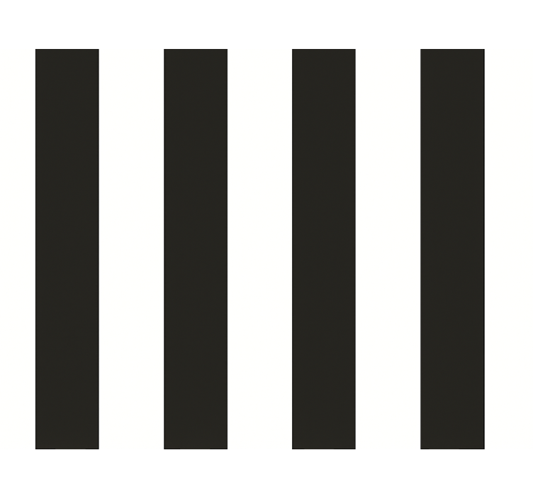 Rullegardin kjøkken hvite og svarte striper - Tenstickers