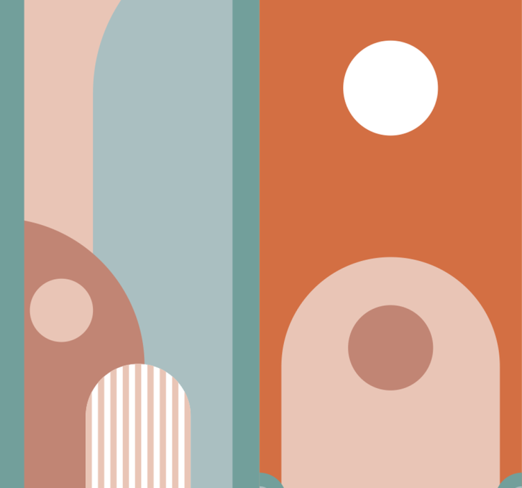 Vennlig tapet rullegardin spisestue - Tenstickers