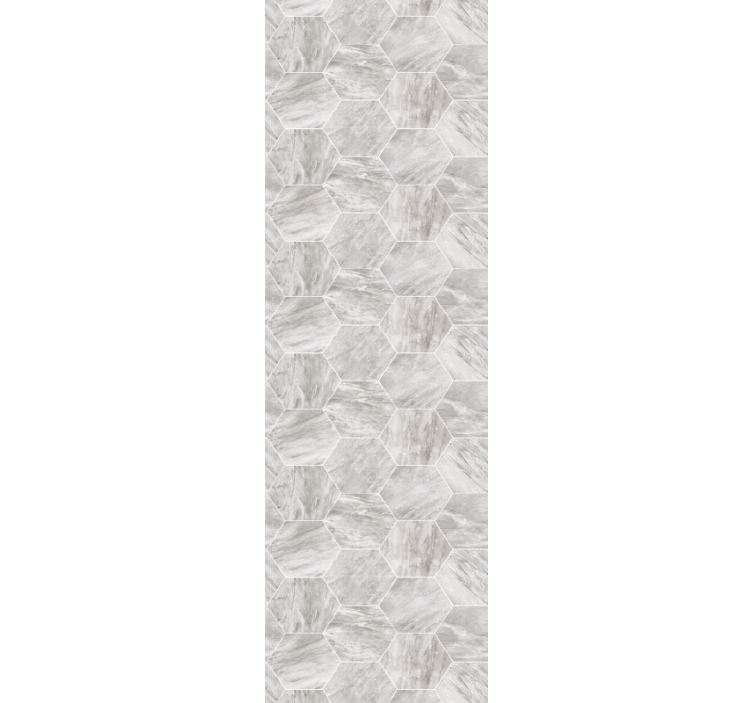 Rullegardin spisestue med gullmarmor sekskantmønster - Tenstickers