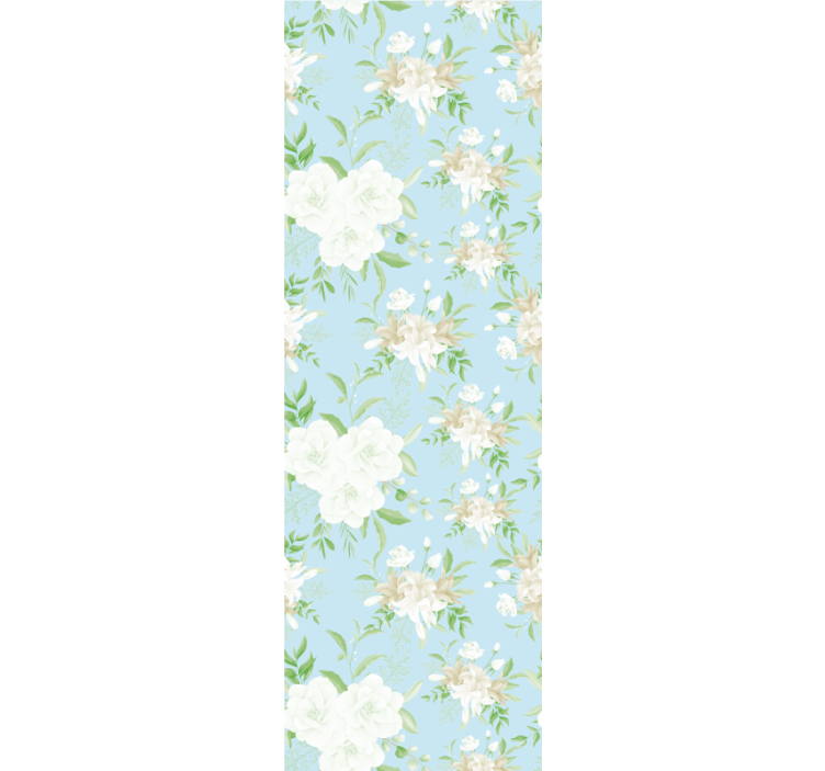 Rullegardin spisestue vill blomstermønster stil - Tenstickers