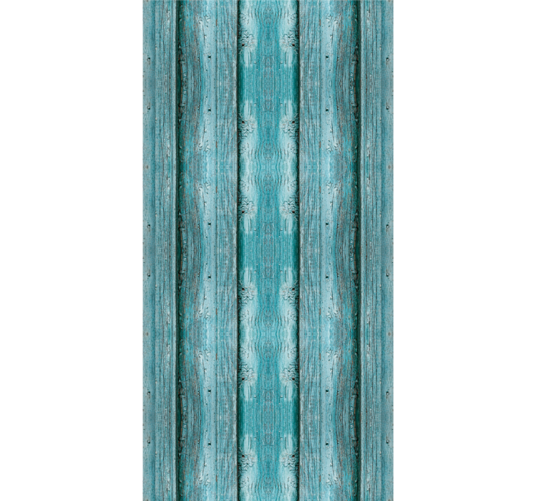 Rullegardin spisestue blå treverkseffekt - Tenstickers