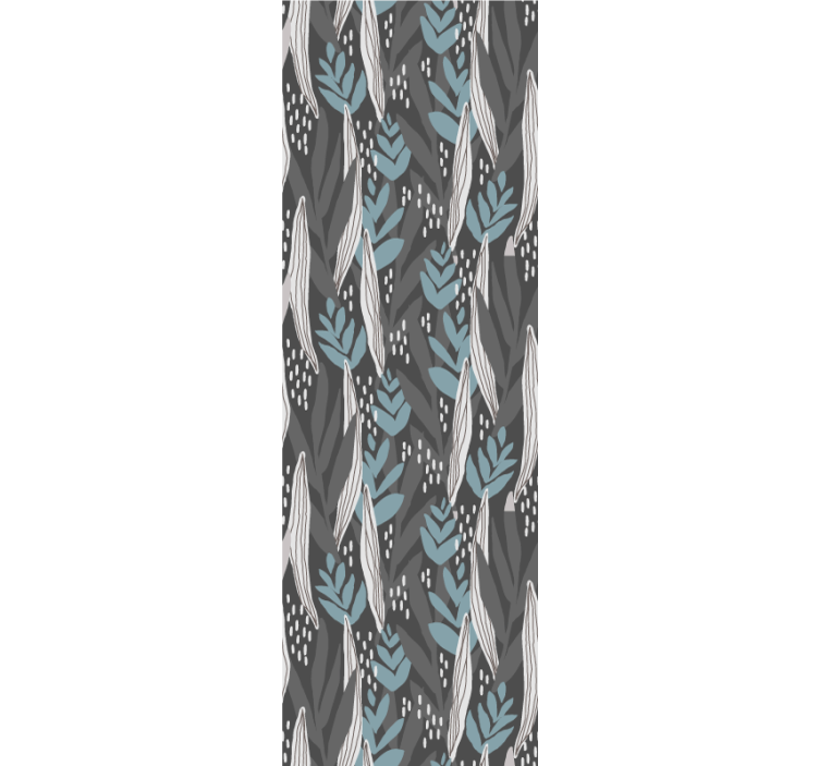 Rullegardin spisestue blomstregrå akvarell - Tenstickers