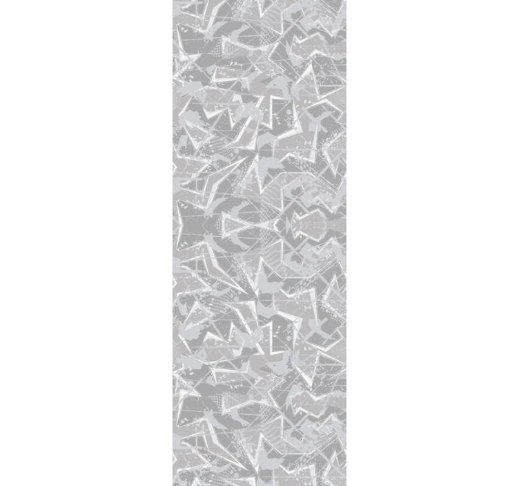 Rullegardin spisestue grå 80-talls grafikk - Tenstickers