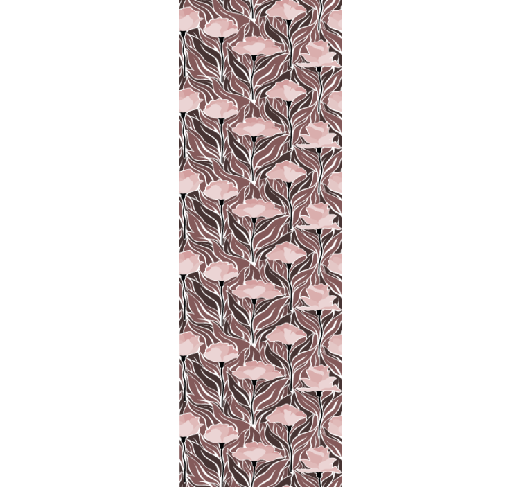 Rullegardin spisestue med vintage abstrakt mønster - Tenstickers