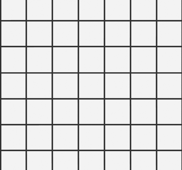 Rullegardin spisestue ujevnt rutemønster - Tenstickers