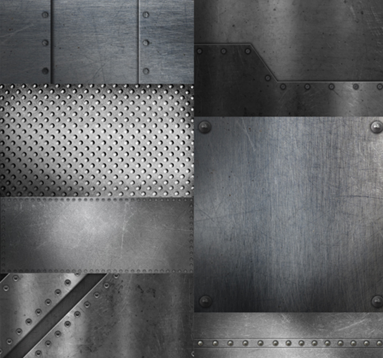 Rullegardin spisestue i messingvegg - Tenstickers