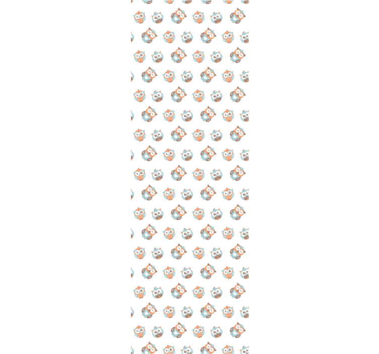 Rullegardin barn med uglemønster - Tenstickers