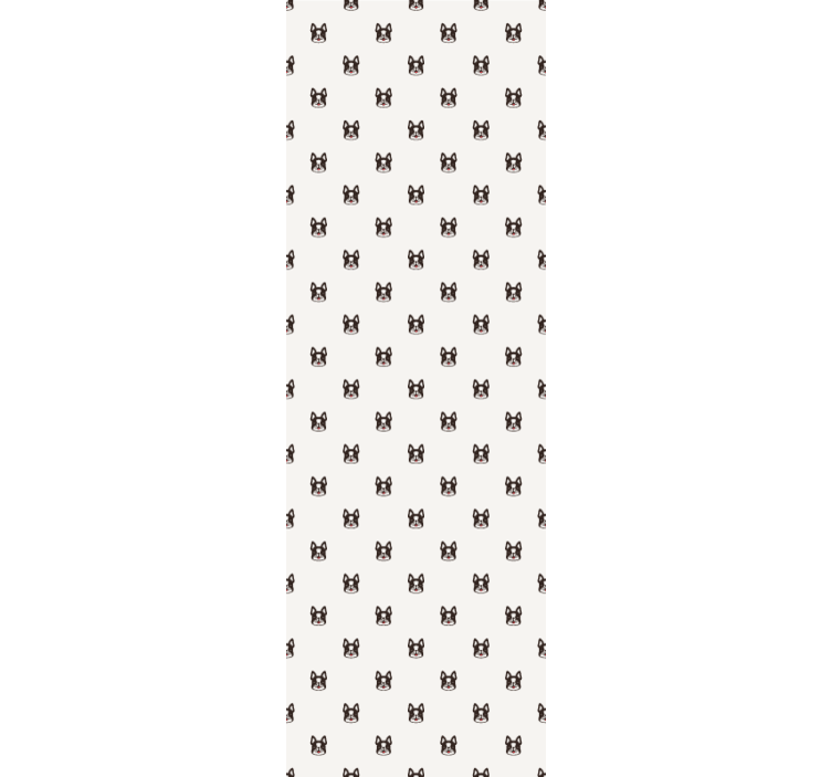 Rullegardin barn med fransk bulldog tegneserie design - Tenstickers