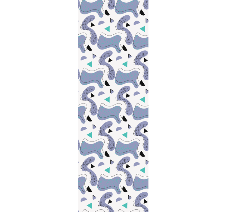 Rullegardin barn memphis fargepalett med hvit bakgrunn - Tenstickers