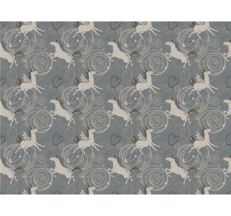 Rullegardin barn med hoppende enhorn - Tenstickers