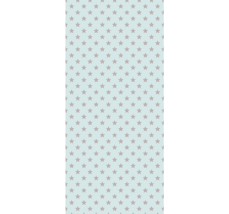 Blå bakgrunn med grå stjerner rullegardin barn - Tenstickers