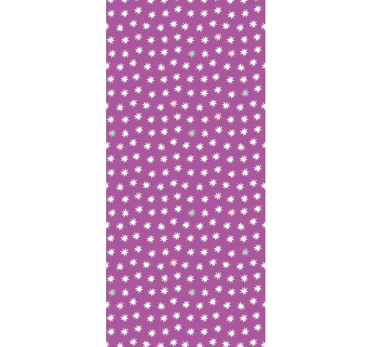 Rullegardin barn med hvite stjerner - Tenstickers