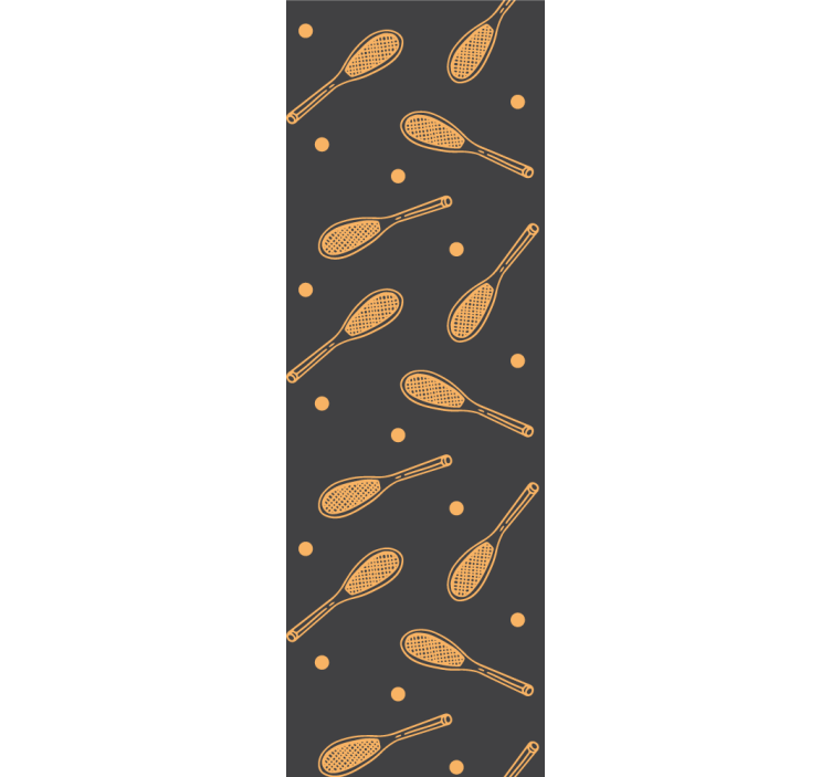 Rullegardin barn oransje racketer - Tenstickers