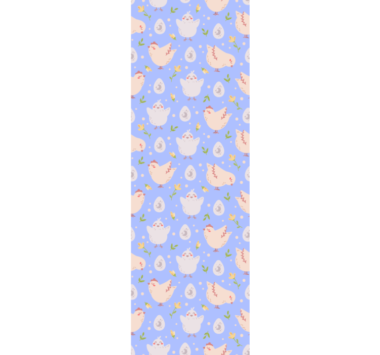 Rullegardin barn med kyllingfigurer til barn - Tenstickers