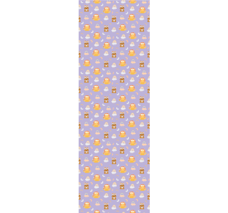 Rullegardin barn med dyr og regnbuer - Tenstickers