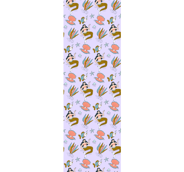 Rullegardin barn havfruer og skjell - Tenstickers