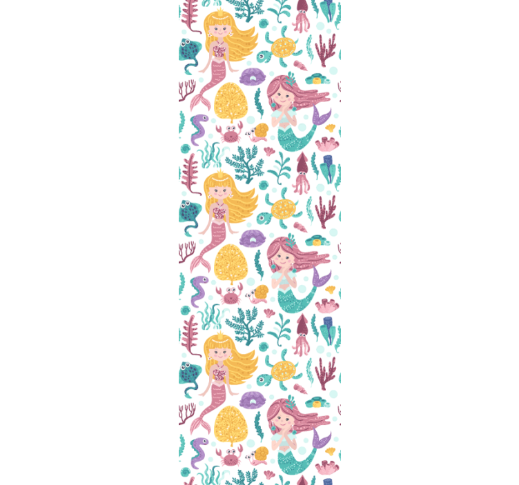 Rullegardin barn havfruer og krabber - Tenstickers