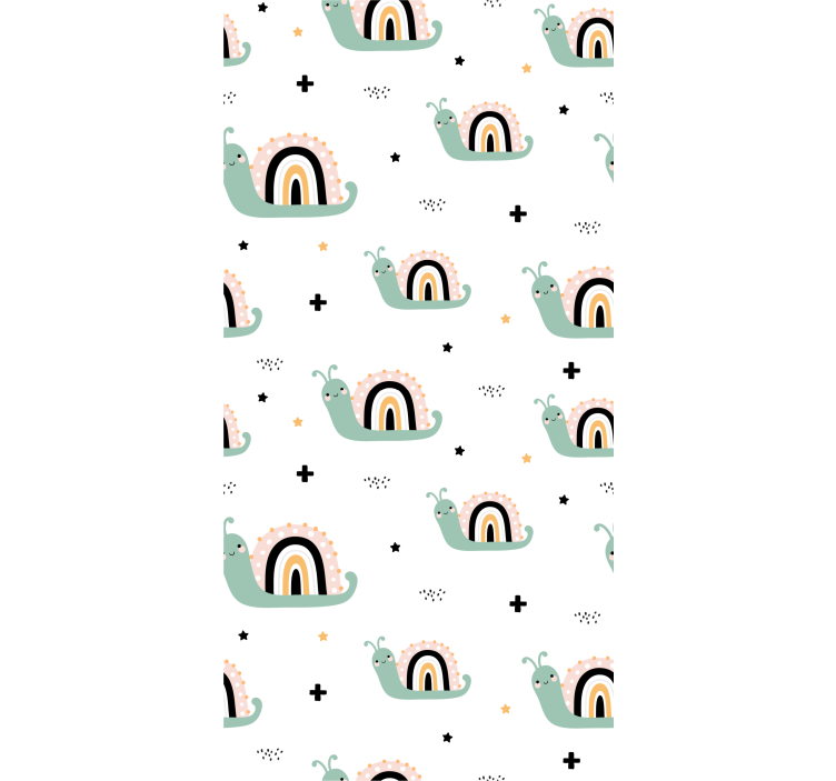 Rullegardin barn søte snegle regnbueskall - Tenstickers